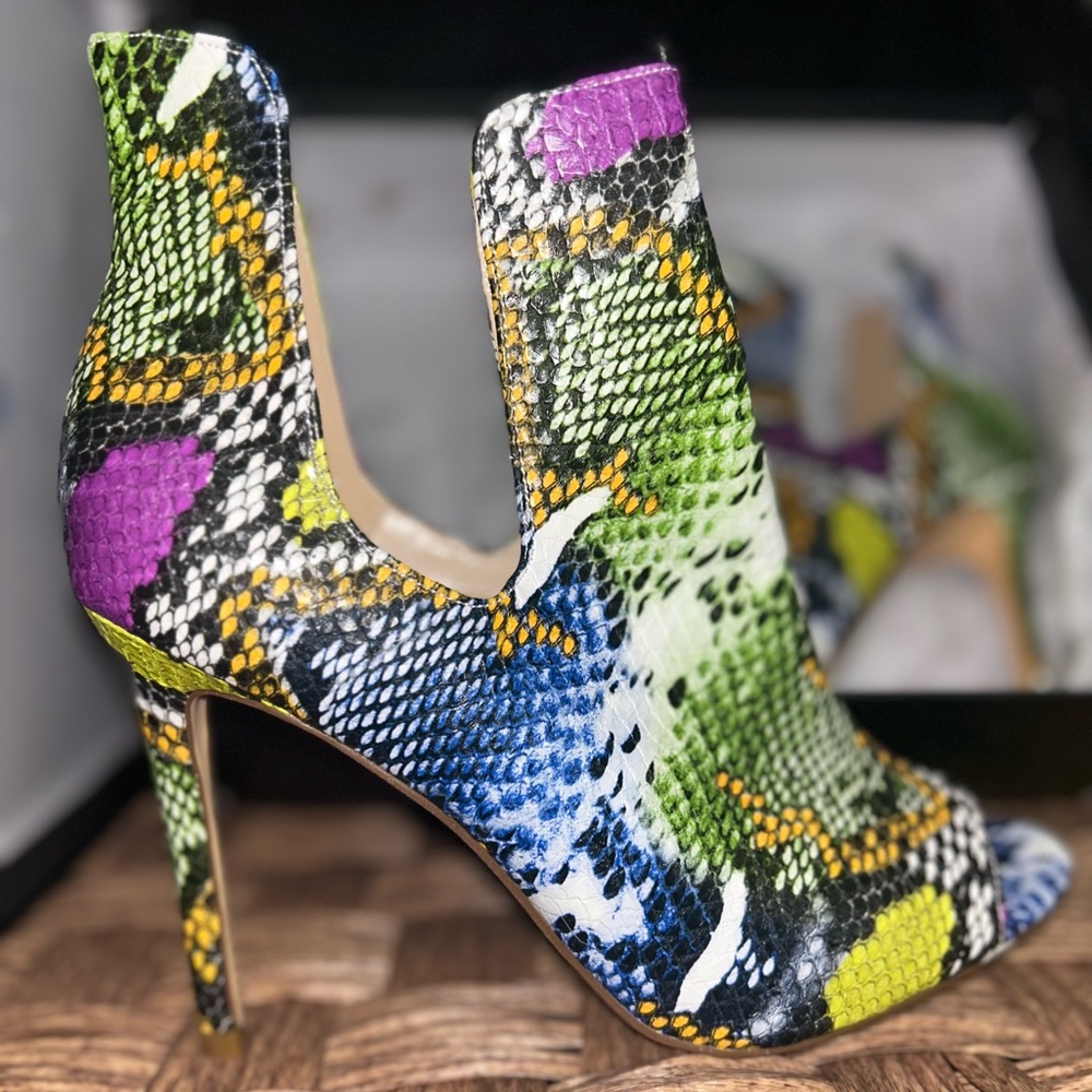 Azalea Wang Trimble Multi Snake bootie